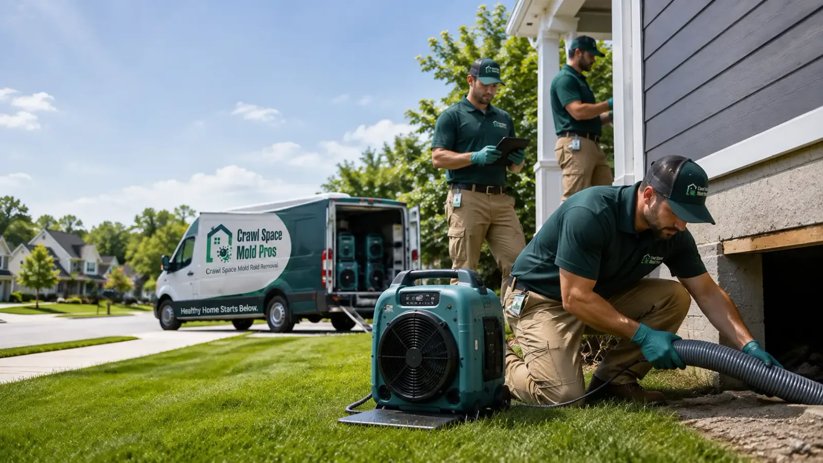 Crawl Space Mold Removal in Sheridan, CA